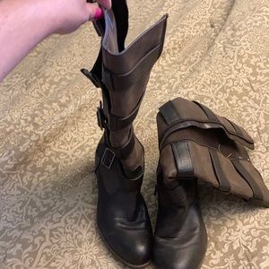 Calf length boots